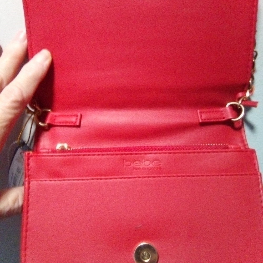 BEBE crossbody red NWT purse. - Picture 7 of 7